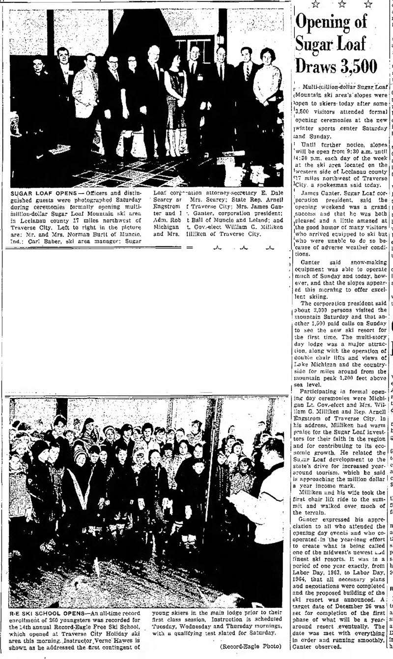 Sugar Loaf Resort - Dec 1964 Opening